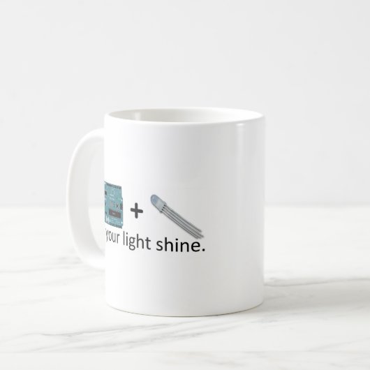 Arduino + RGB LED = Inspiration Kaffeetasse (Vorderseite Links)