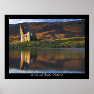 Ardvreck Schloss, Schottland. Plakat durch