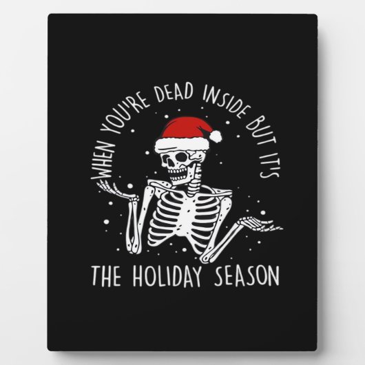 Are Holiday Season Skeleton Fotoplatte (Vorderseite)