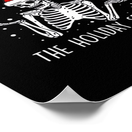 Are Holiday Season Skeleton Poster (Ecke)