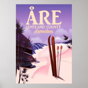 Åre Schweden Ski-Reiseplakat Poster