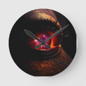 Are We Part of the Universe? – Cosmic Eye Mystical Runde Wanduhr (Vorderseite)