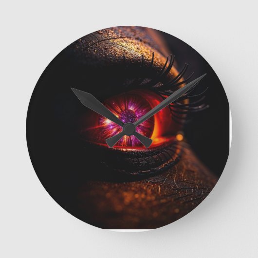 Are We Part of the Universe? – Cosmic Eye Mystical Runde Wanduhr (Vorderseite)