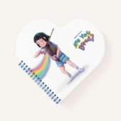 Are You Bored? Heart Notebook Notizblock (Vorderseite)