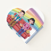 Are You Bored? Heart Notebook Notizblock (Rückseite)