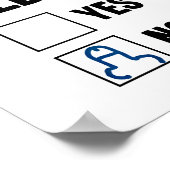 Are You Childish Yes Nob Funny Saying Quote Men Wo Poster (Ecke)