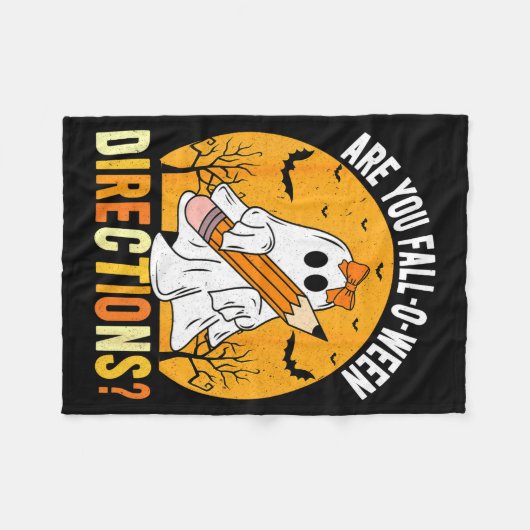 Are You Fall-o-ween Direction Funny Sarcastic Quot Fleecedecke (Vorderseite (Horizontal))