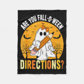 Are You Fall-o-ween Direction Funny Sarcastic Quot Fleecedecke (Vorderseite)