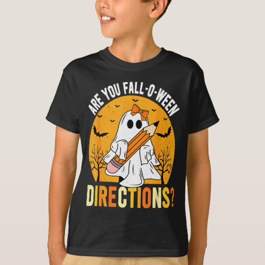 Are You Fall-o-ween Direction Funny Sarcastic Quot T-Shirt (Vorderseite)