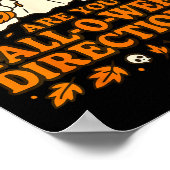 Are You Fall-o-ween Direction Funny Teacher Hallow Poster (Ecke)
