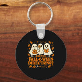 Are You Fall-o-ween Direction Funny Teacher Hallow Schlüsselanhänger (Vorderseite)