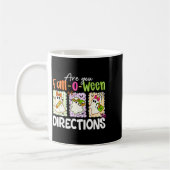 Are You Fall-o-ween Directions Cute Ghost Teacher Kaffeetasse (Links)