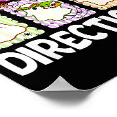 Are You Fall-o-ween Directions Cute Ghost Teacher  Poster (Ecke)