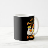 Are You Fall-o-ween Directions Funny Ghost Teacher Kaffeetasse (VorderseiteRechts)