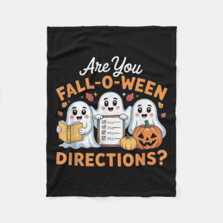 Are You Fall O Ween Directions Teacher Ghost Hallo Fleecedecke