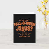 Are You Fall-o-ween Jesus Fall Halloween Christian Karte (Gelbe Blume)