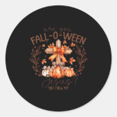 Are You Fall-o-ween Jesus Halloween Soky Season Pu Runder Aufkleber (Vorderseite)