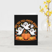 Are You Fall Oween Jesus Halloween Christ Karte (Gelbe Blume)