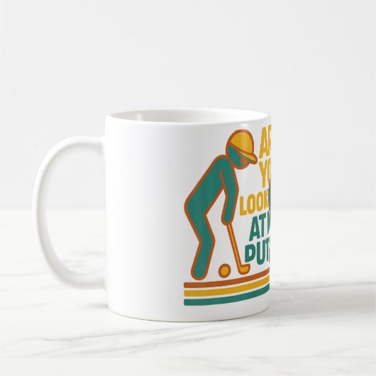 Are You Looking At My Putt Funny Golf Lover Golfi Kaffeetasse (Links)