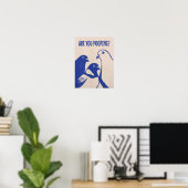 Are You Pooping Art Print Funny Bathroom Wall Art  Poster (Heimbüro)