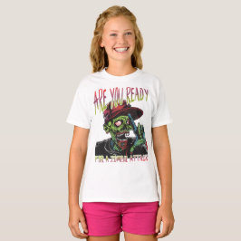 Are You Ready | Funny Kids Zombie Attack Shirt