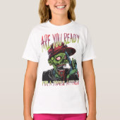 Are You Ready | Funny Kids Zombie Attack Shirt (Vorderseite)
