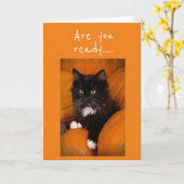 **ARE YOU READY TO CELEBRATE*** HALLOWEEN KARTE (Gelbe Blume)