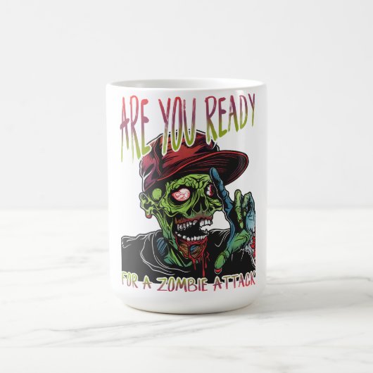 Are You Ready Zombie Mug | Funny Halloween Horror  Kaffeetasse (Mittel)