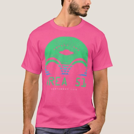 Area 51 2019 Sunset Alien Head Ufo T-Shirt (Vorderseite)