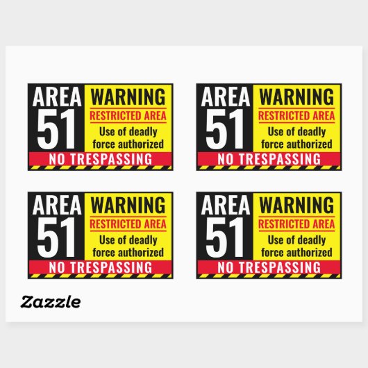 AREA 51 Aufkleber (Blatt)