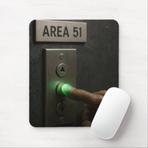 Area 51 Aufzugsknopf Mousepad