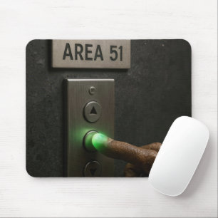 Area 51 Aufzugsknopf Mousepad