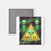 Area 51 Außerirdischen willkommen in Roswell New M Magnet (Vorderseite/Rückseite)