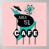 Area 51 Cafe Poster (Vorne)