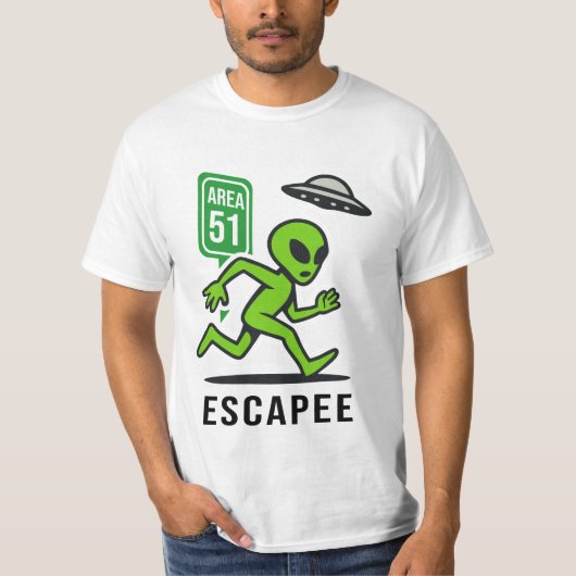 Area 51 Escapee - Alien T-Shirt (Vorderseite)