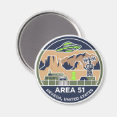 Area 51 Nevada Magnet (Vorderseite/Rückseite)