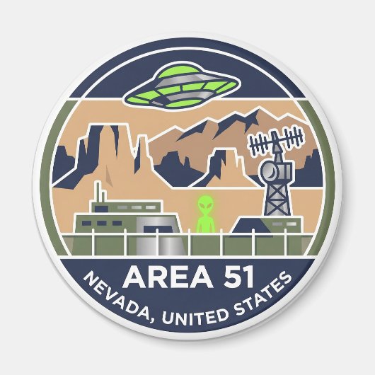Area 51 Nevada Magnet (Vorne)