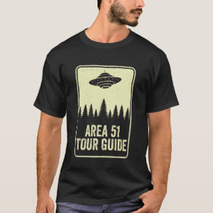 Area 51 Reiseführer UFO Mond Tag Alien Fliegende S T-Shirt