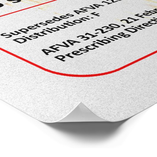 Area 51 Sign Poster (Ecke)