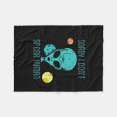 Area-51 Sorry Don't Speak Human Alien Fun-ny Hallo Fleecedecke (Vorderseite (Horizontal))