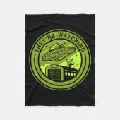Area 51 They're Watching Alien Believer Batch Ufo Fleecedecke (Vorderseite)