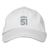 AREA 51 Verschlusskappe (für Frauen) Bestickte Baseballkappe (Vorderseite)