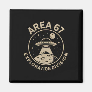 Area 67 Explorationsabteilung Lustig 67 Meme Ufo D Magnet