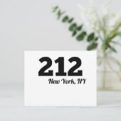 Area Code 212 New York NY Postkarte (Stehend Vorderseite)
