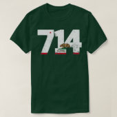 Area Code 714 Anaheim California TShirt 5 (Design vorne)