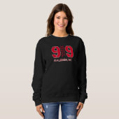 Area Code 919 Raleigh North Carolina NC GPS Coord Sweatshirt (Vorne ganz)