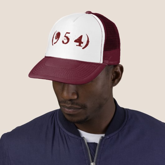 Area Code 954 Trucker Hat Truckerkappe (Beispiel)