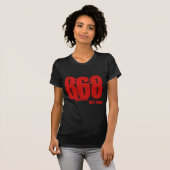 Area Code Trini Tshirt 868 (Vorne ganz)