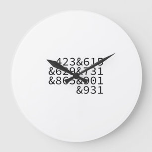 Area Codes Tennesse Große Wanduhr