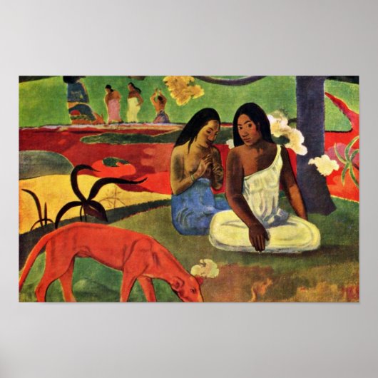 Arearea by Gauguin Paul (Beste Qualität) Poster (Vorne)